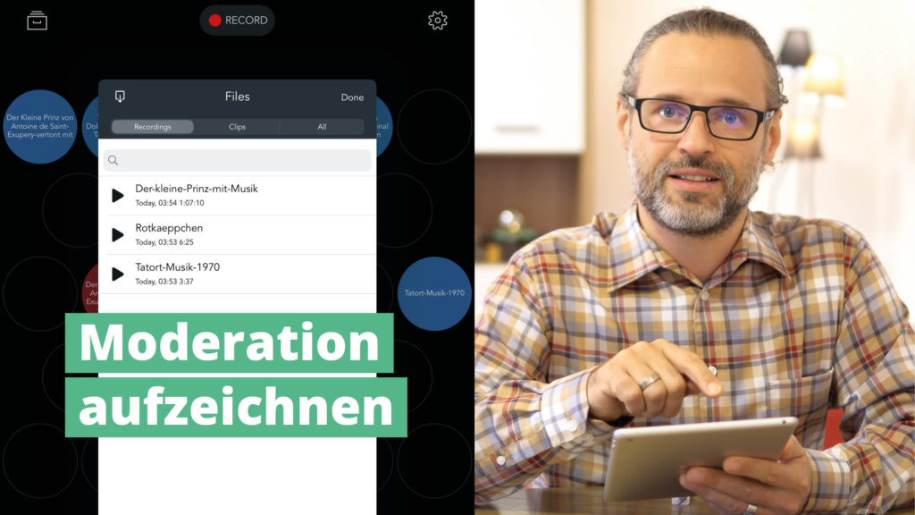 Verein Thumbnail Moderation aufzeichnen