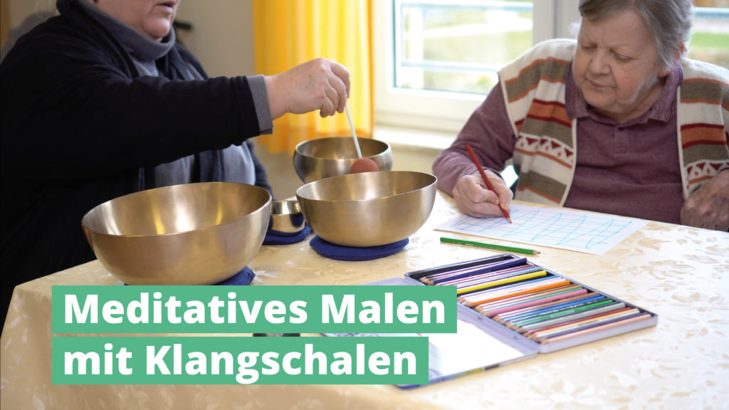 Meditatives Malen mit PeterHess Klangschalen Wir Sind Altenpflege