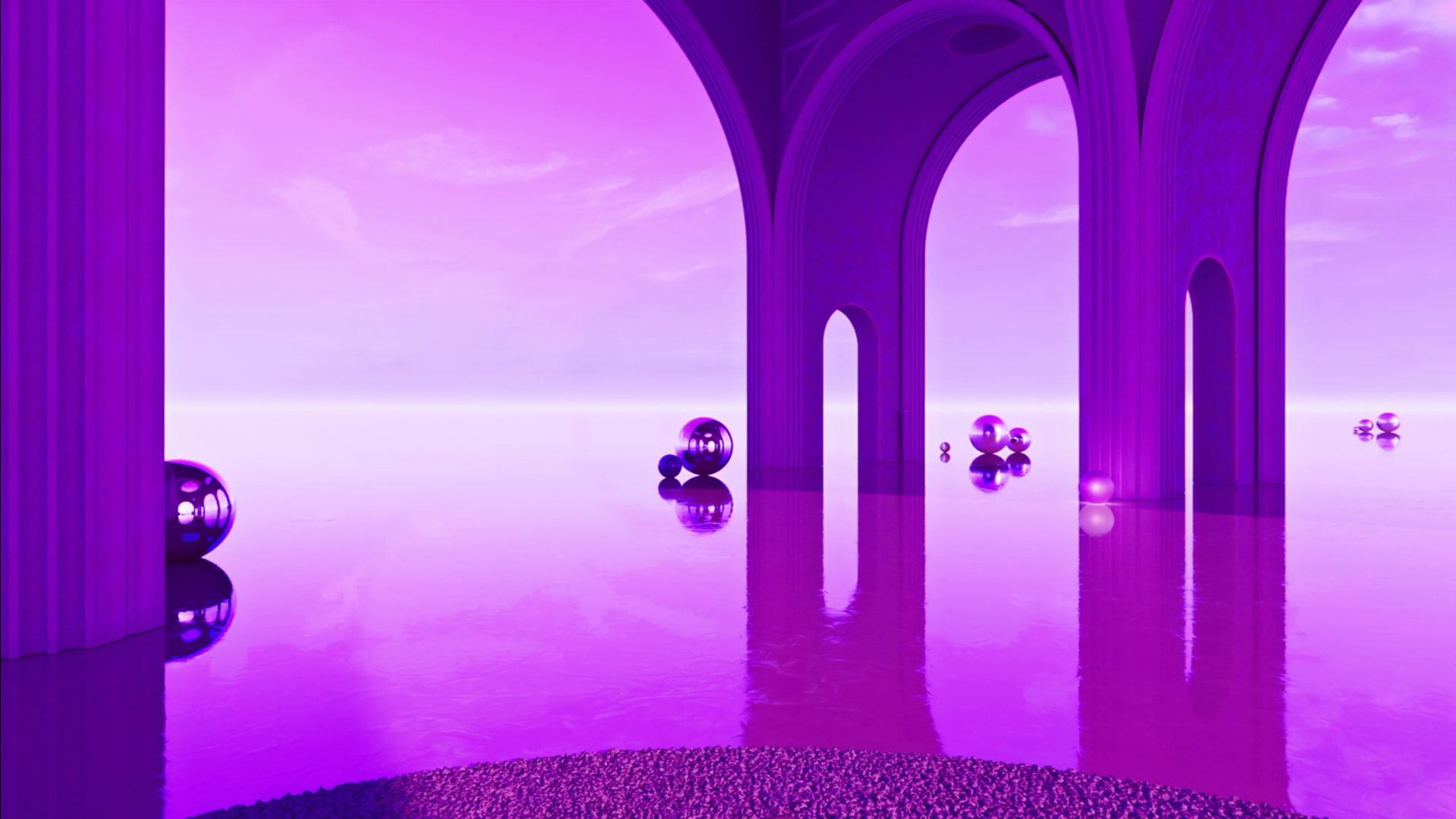 Loslassen und eintauchen in den violetten Raum …