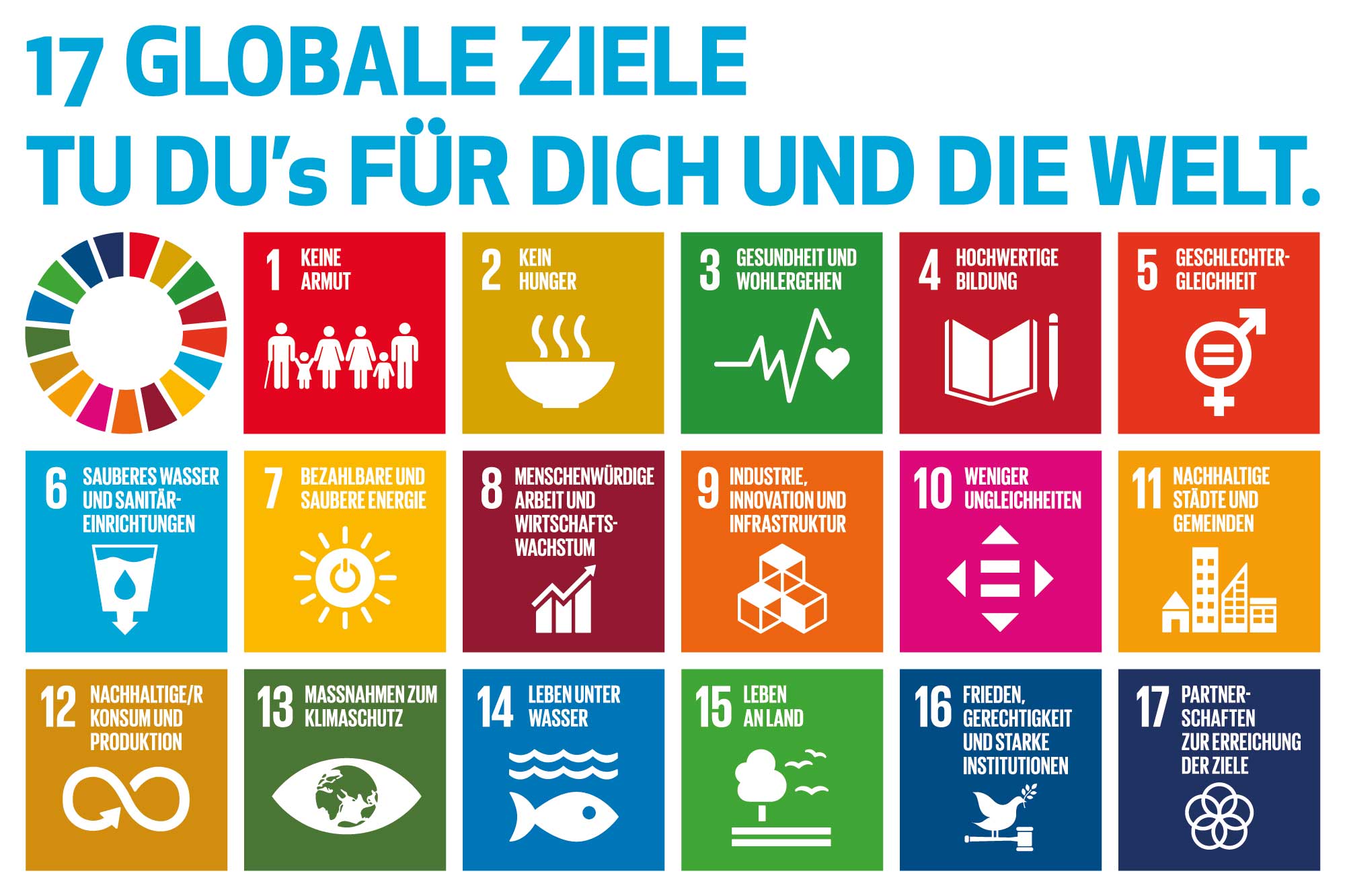 17 Globale Ziele für Nachhaltigkeit